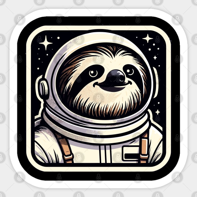 Astronaut Aesthetic Sloth,Slothstronaut Aesthetic Galaxy Universe Astronaut Sticker by CozyPuffs